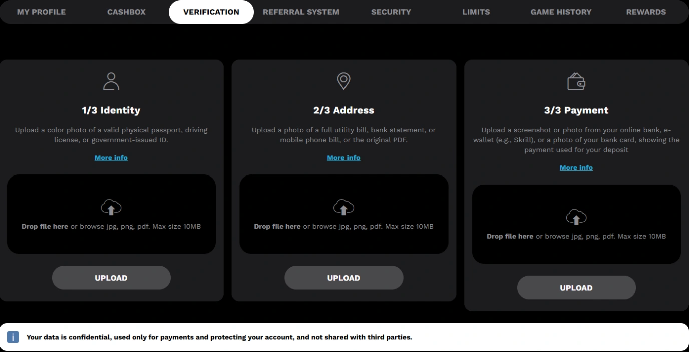 levelup verification