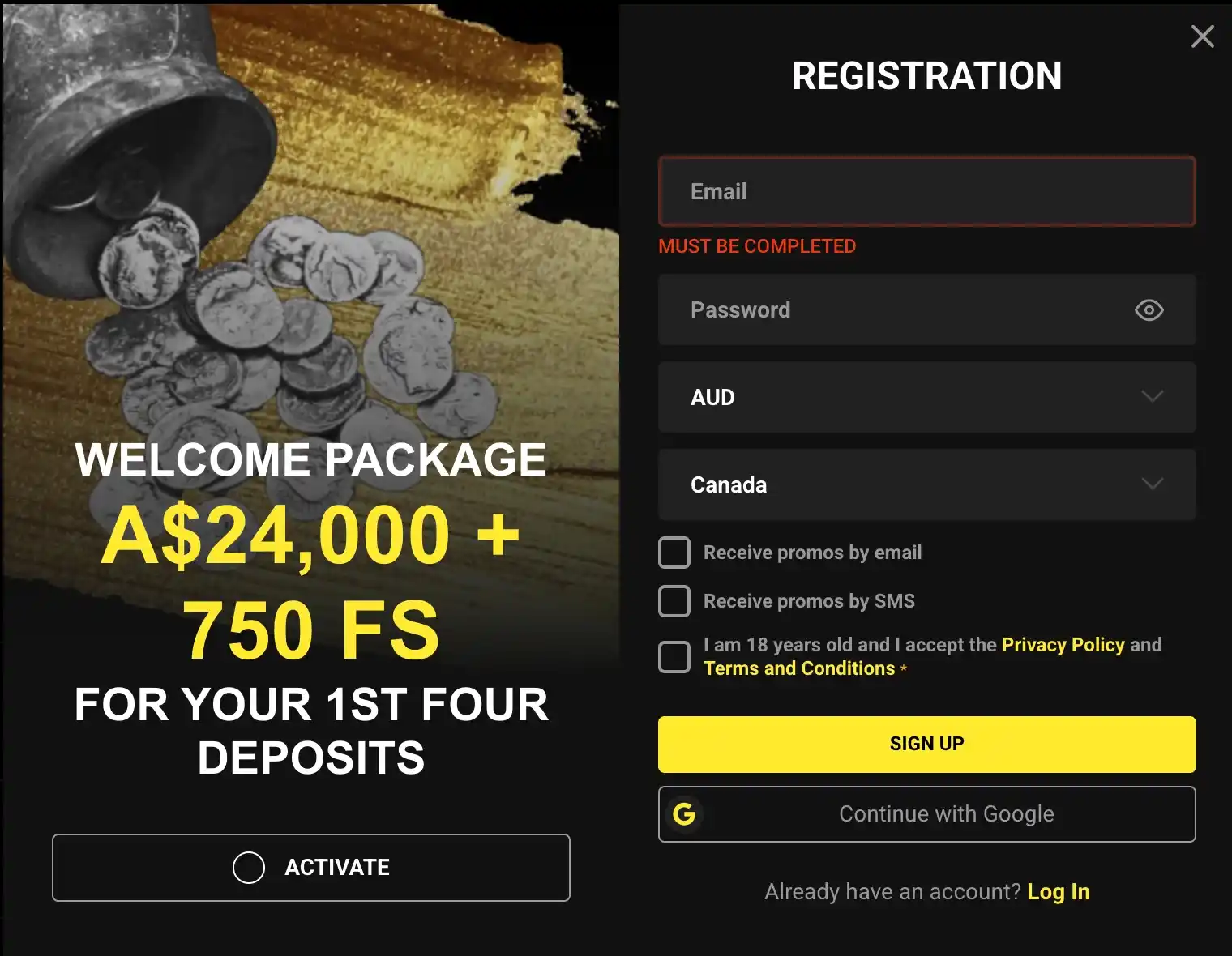olympia registration