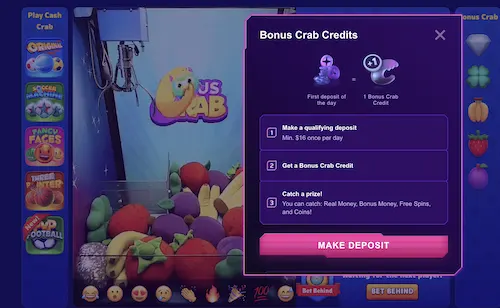 roby casino bonus crab