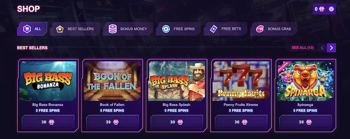 roby casino shop