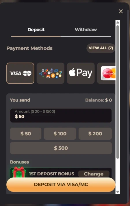 sevenplay deposit