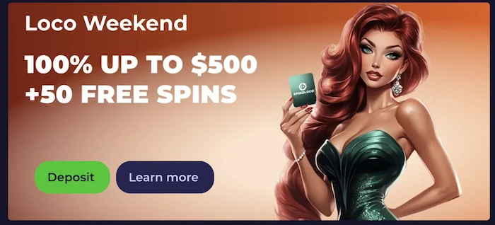 spinoloco casino weekend bonus