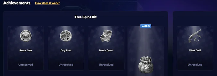 rioace casino achievemnets