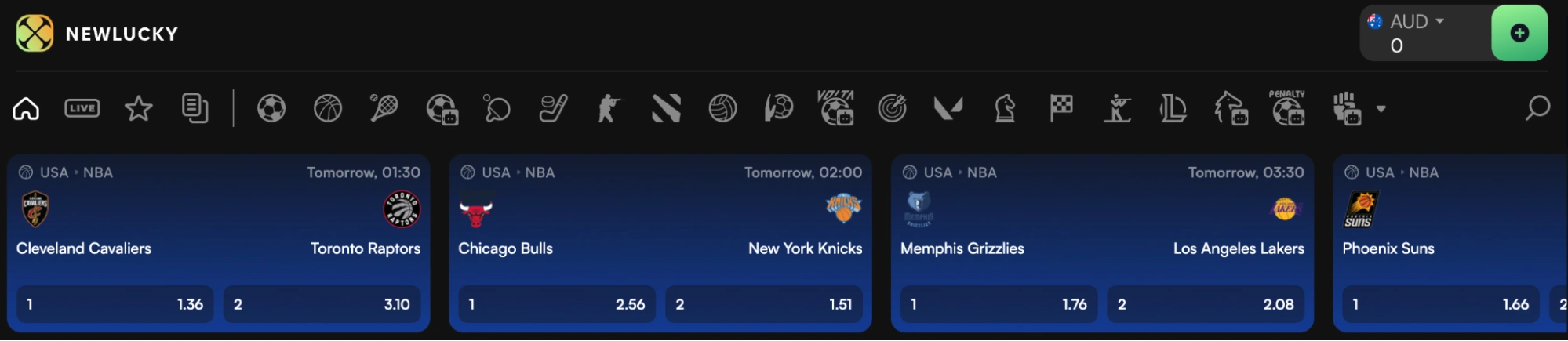newlucky sport betting