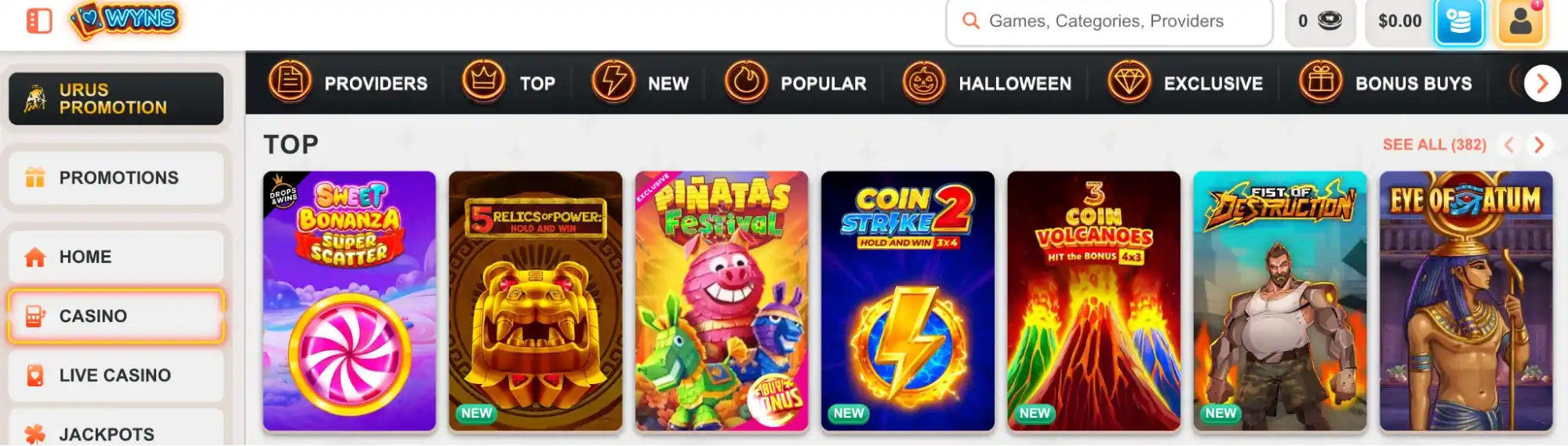 wyns games