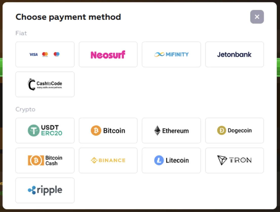 asino casino payment methods