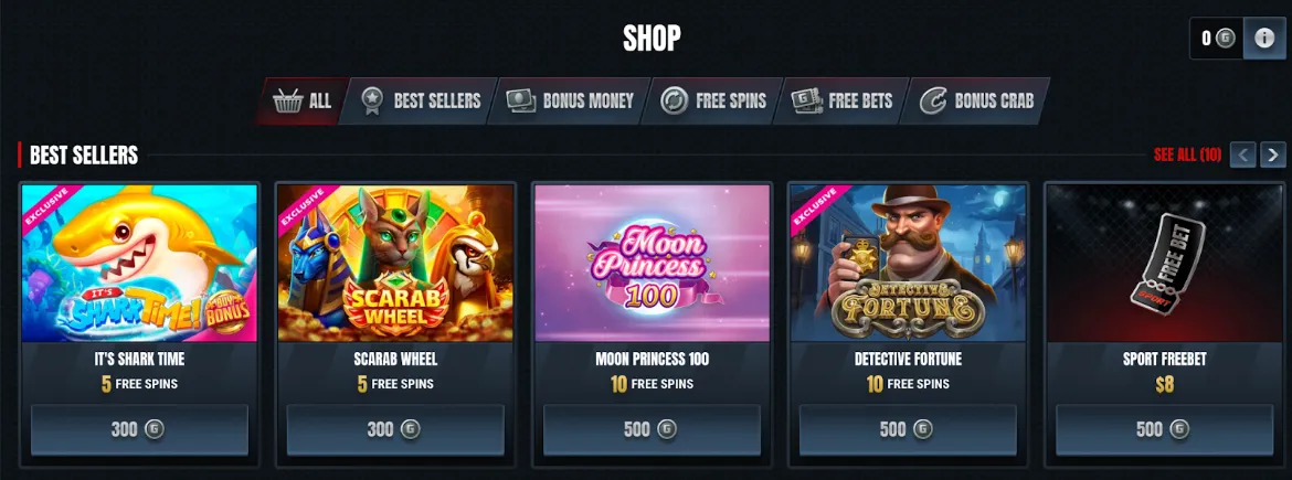 Glorion Casino Shop