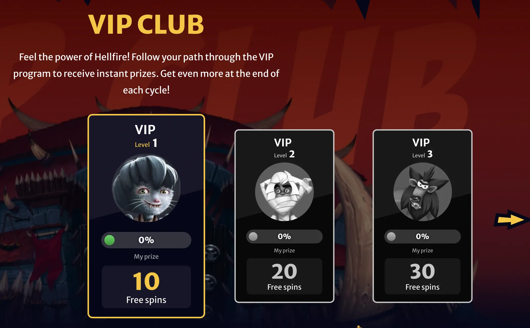 hellspin vip