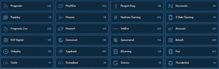 casea casino providers