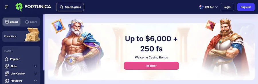 fortunica casino australia
