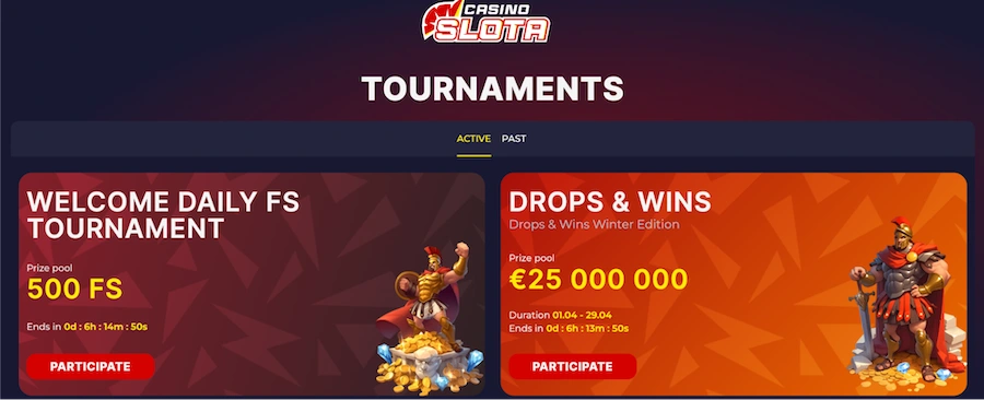 slota casino tournaments