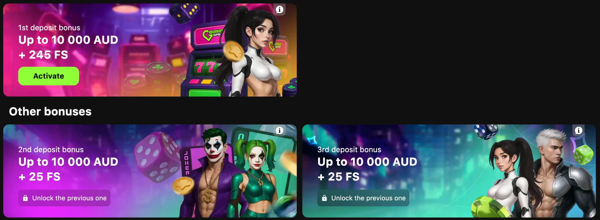 gemespot casino welcome bonus