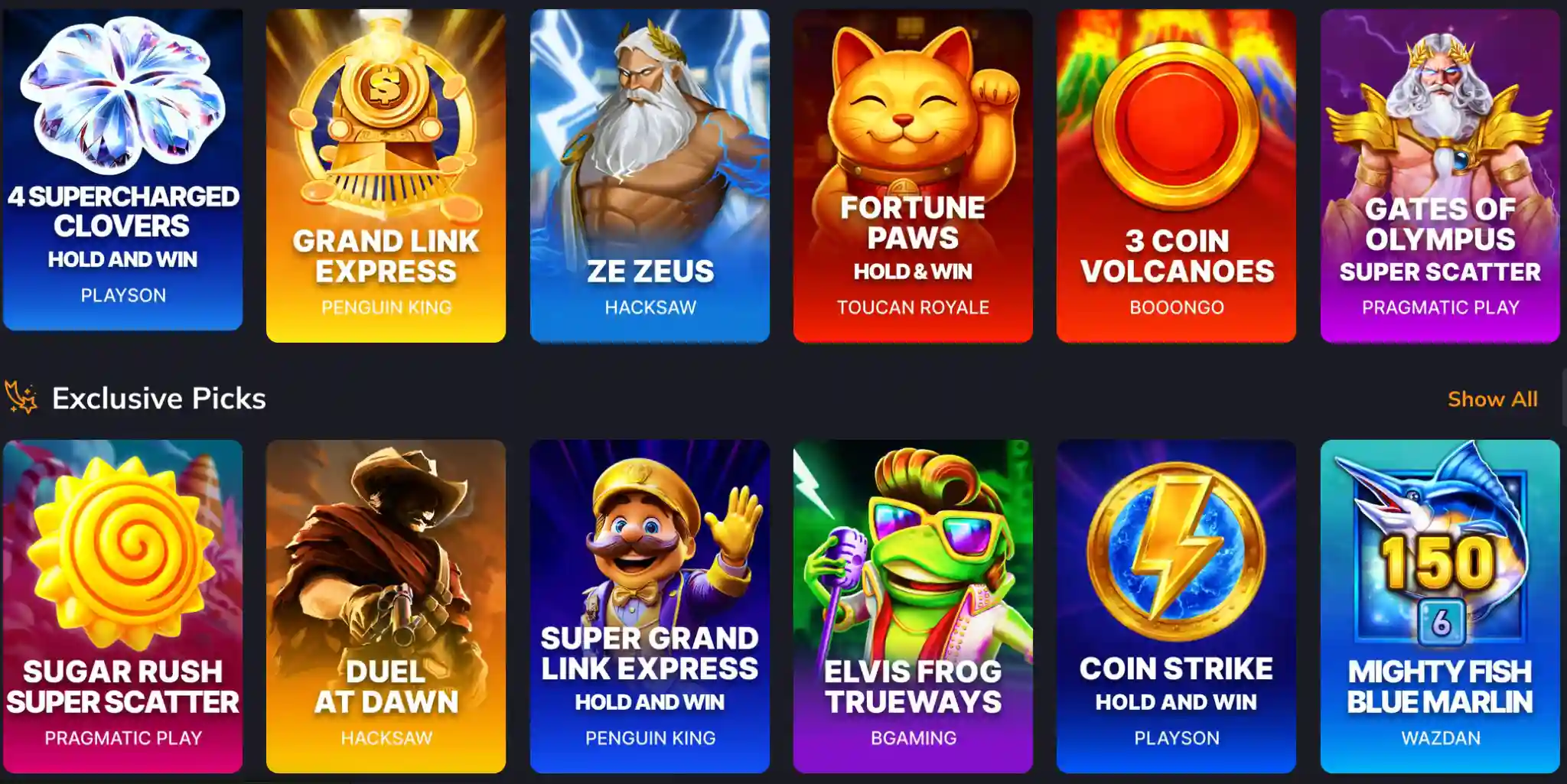 vegastars casino games